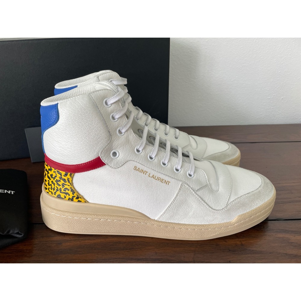 Saint Laurent 669430 Venice lace-up high top Sneaker Shoe, EU 41